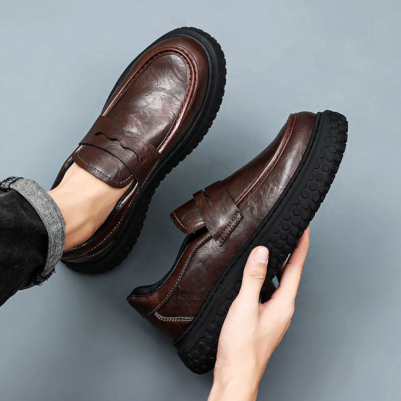 Loafer Slip On Men - 2026 Nieuwe Herenschoenen van Zacht Leder,