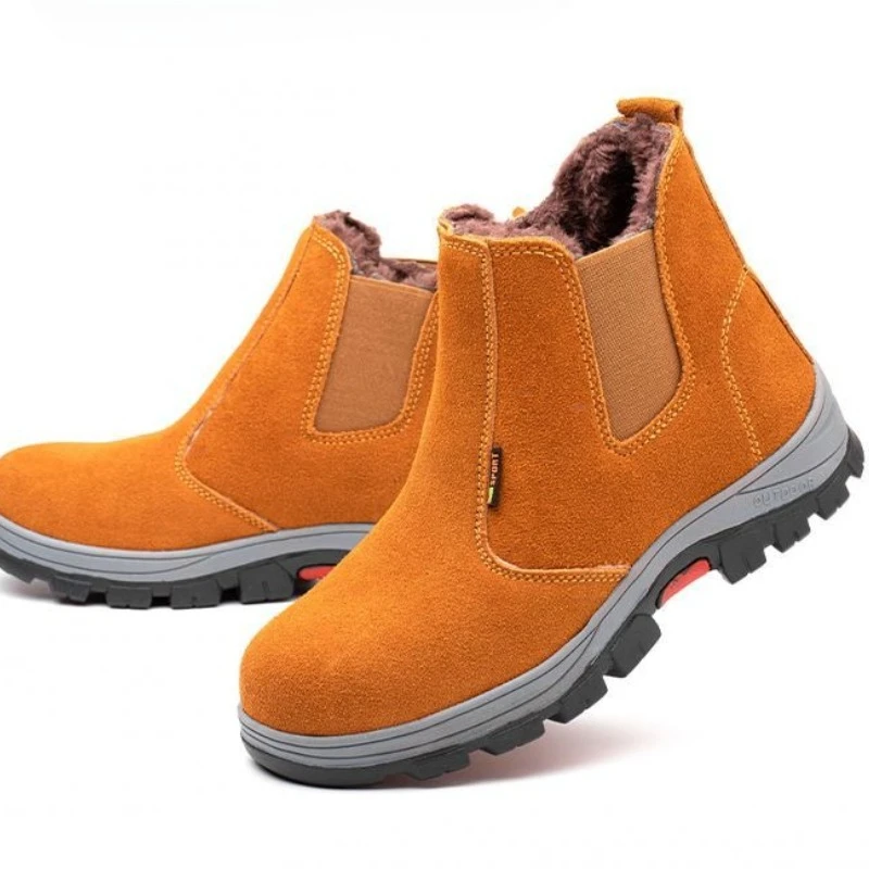 Men Shoes Online - Winterwarme, verdikte fleece gevoerde koeienhuid hoge