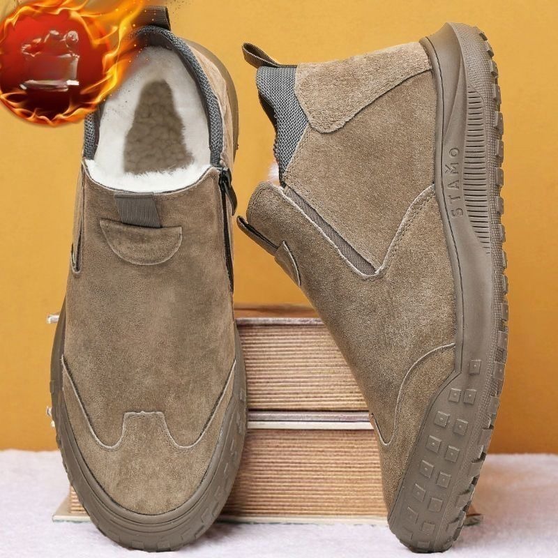 Loafer Slip On Men - Winter Herenschoenen Pluche Warme Katoenen Schoenen