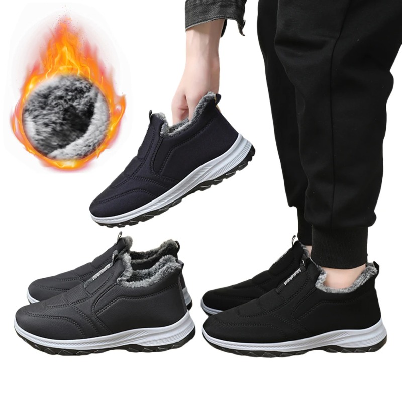 Loafer Slip On Men - Winter herenschoenen Dikke pluche warme katoenen