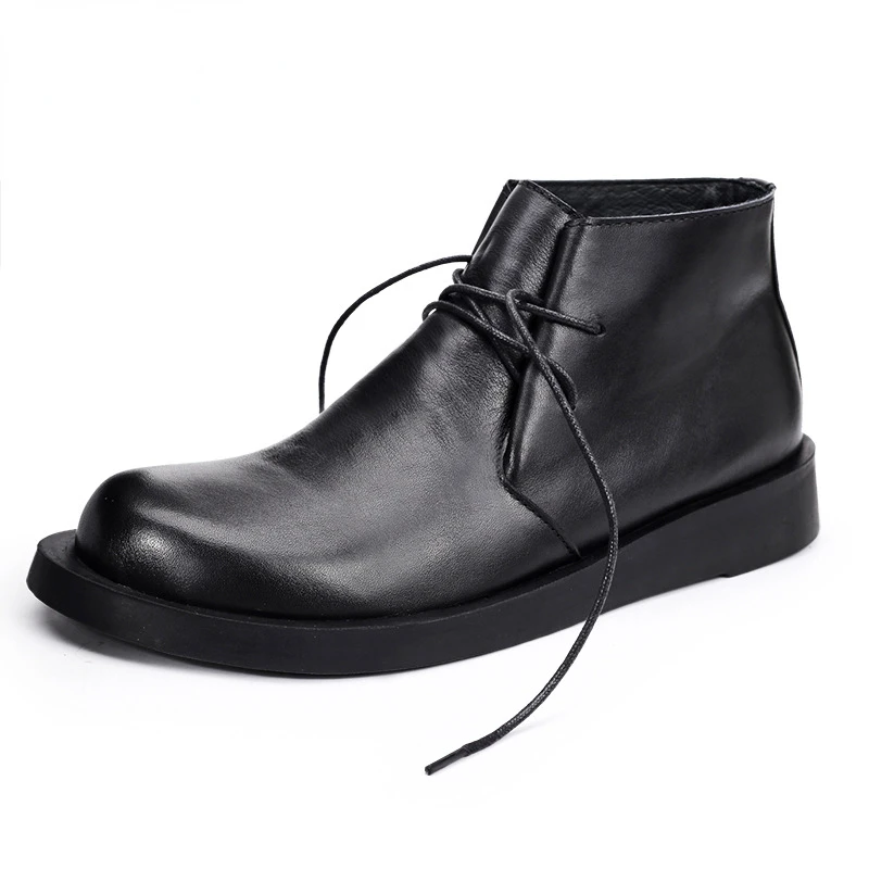 Men Shoes Oxford - Vintage lederen heren enkel koe suède