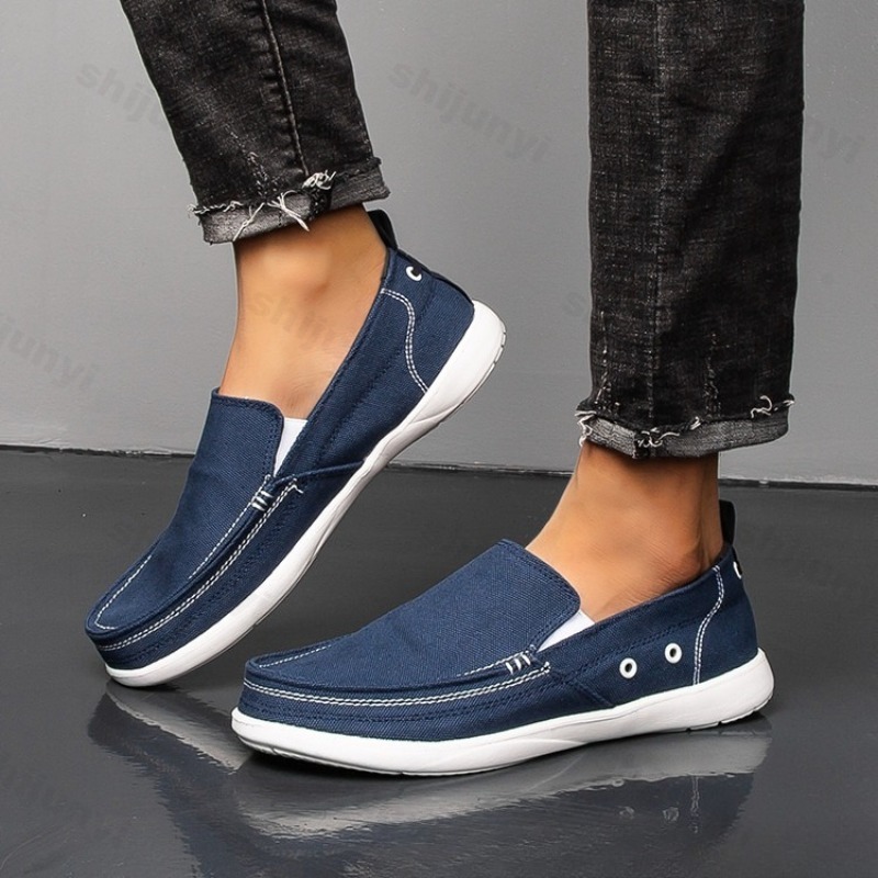Loafer Slip On Men - Herfst Mannen Canvas Casual Schoenen 2023
