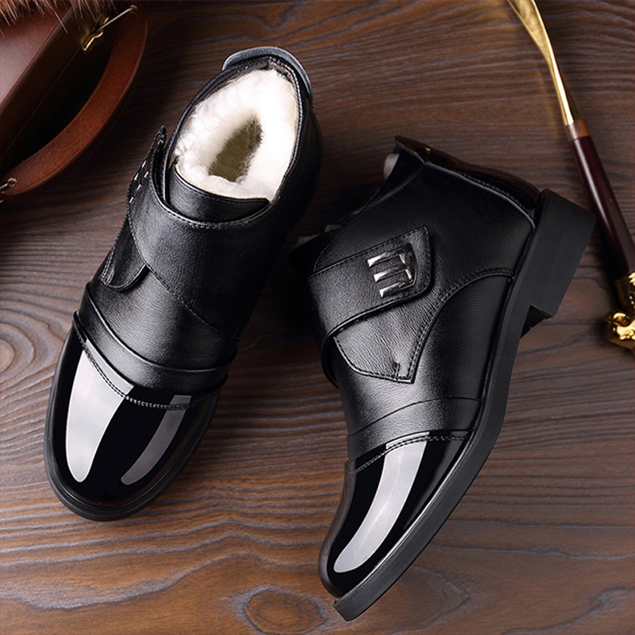 Men Shoes Online - Heren Chelsea enkellaarzen met warme voering