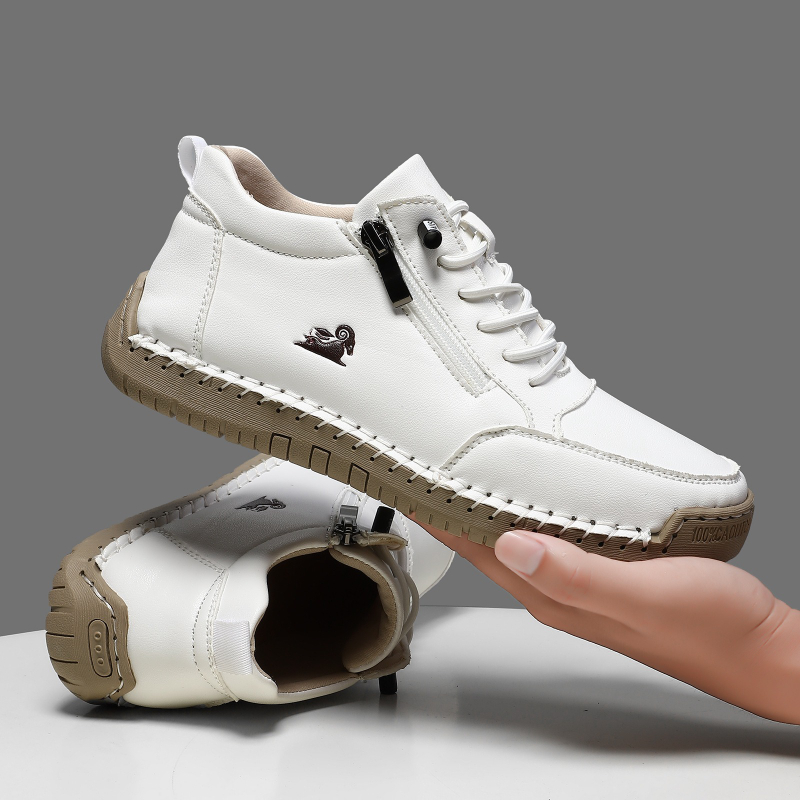 Men Shoes On - Damessneakers Handgemaakte lederen vrijetijdsschoenen Outdoor zachte