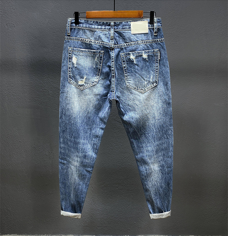 Negen-Punt Jeans Met Gaten Voo - Men'S Shoes With Jeans recensie en prijs