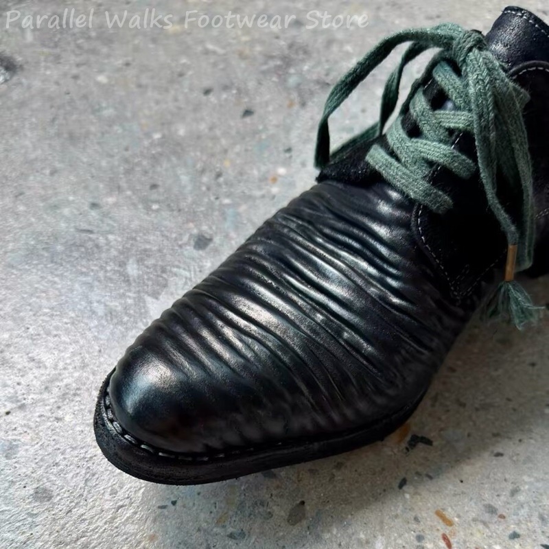 Heren geplooide leren derby sc - Men Shoes Oxford recensie en prijs