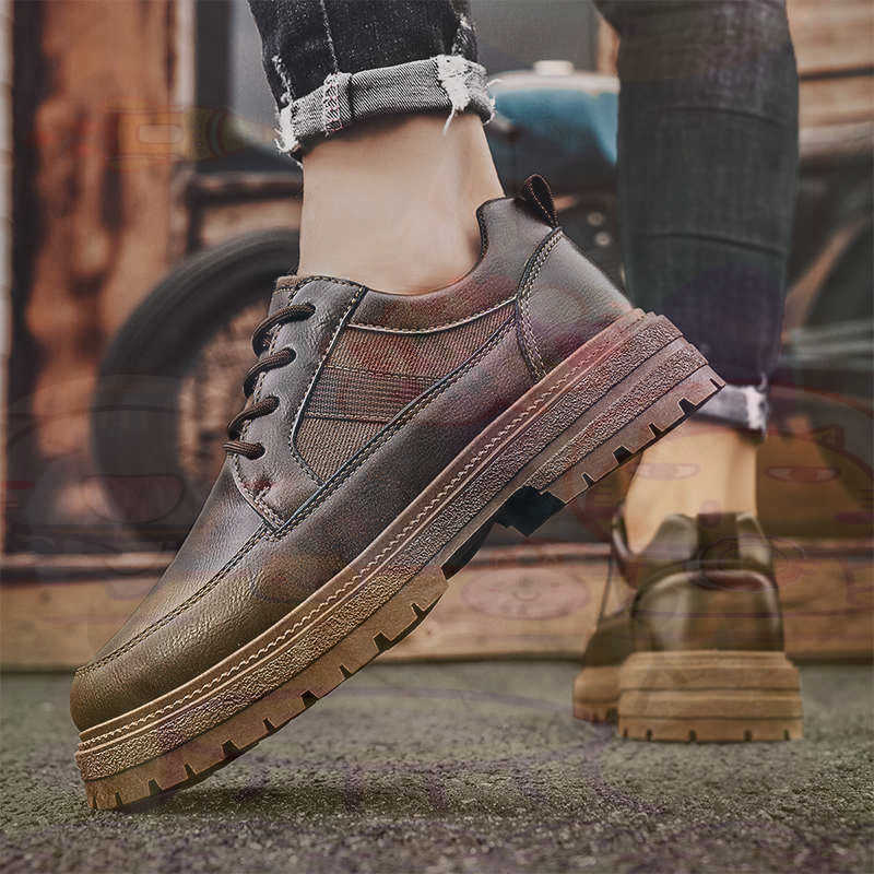 Donker natuurlijk leer Mode-sn - Men'S Shoes Different Types recensie en prijs