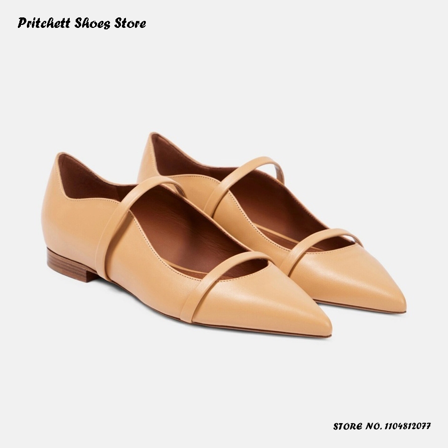 Dames Leren ballerina's met du - Men Shoes On recensie en prijs