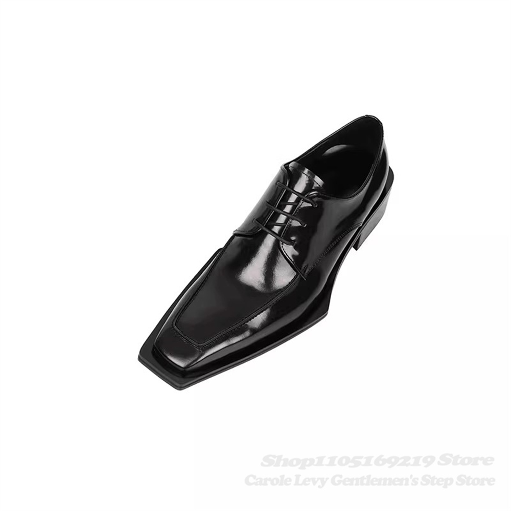 Zwart lakleer heren 4 cm hak B - Men Shoes Oxford recensie en prijs