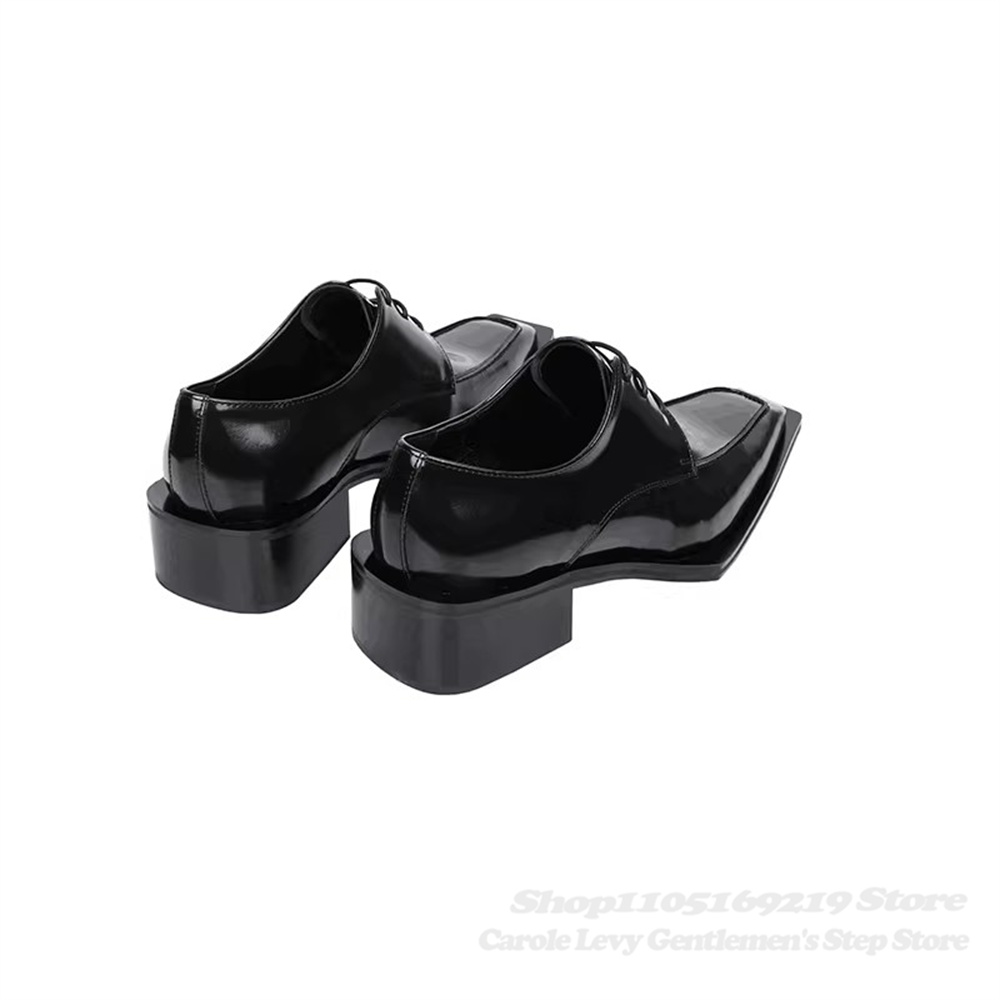 Zwart lakleer heren 4 cm hak B - Men Shoes Oxford recensie en prijs