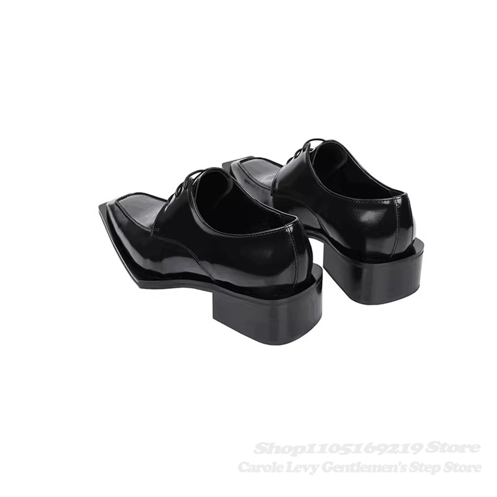Zwart lakleer heren 4 cm hak B - Men Shoes Oxford recensie en prijs